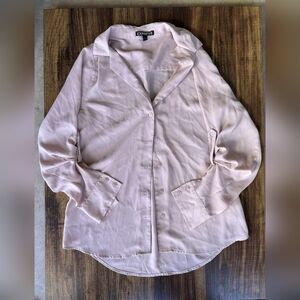 Express Light Pink Button-Down Shirt